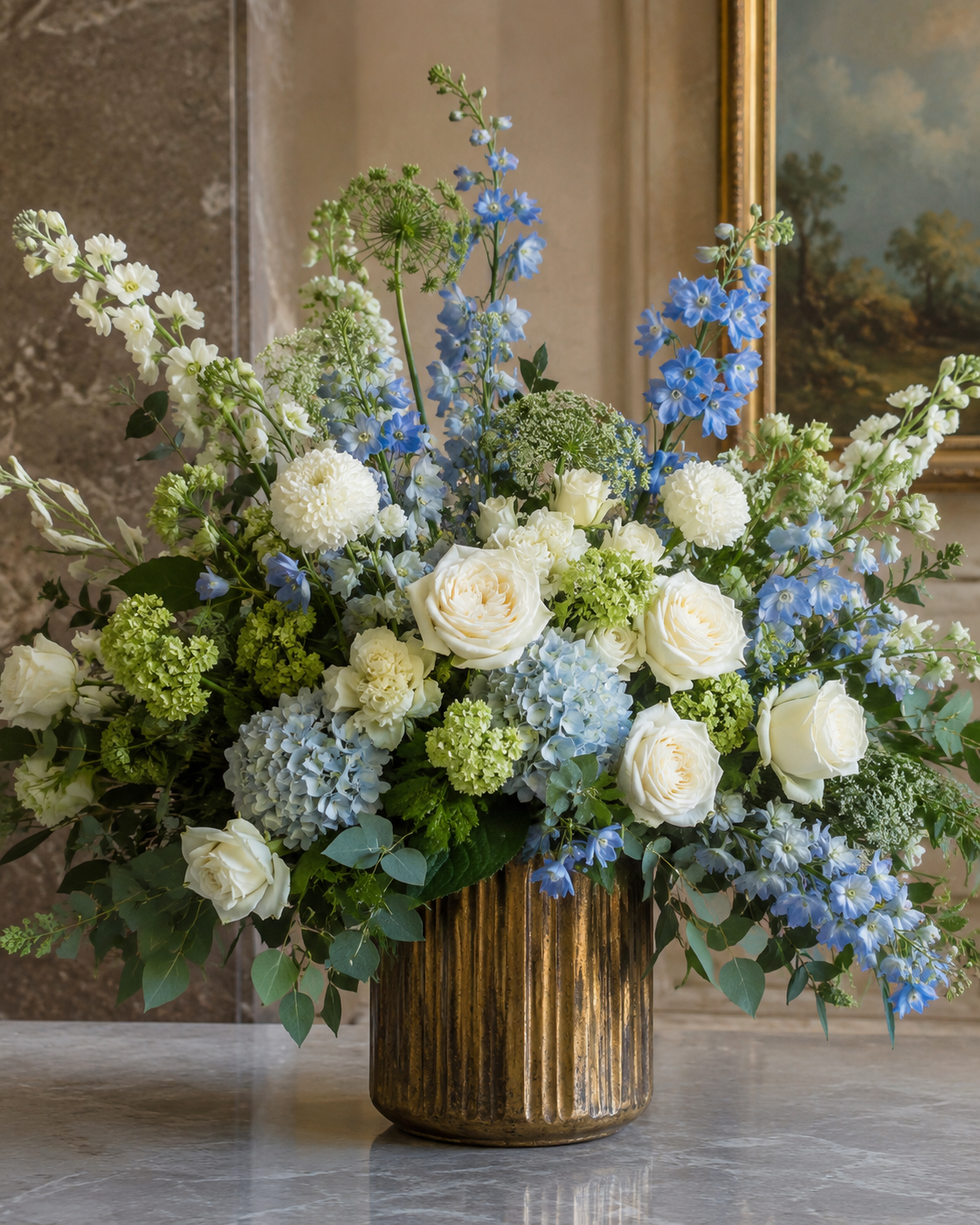 Porcelain Blue & Ivory